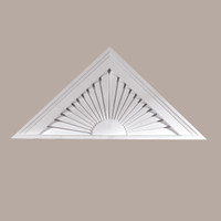 PSWDH60X30____PEDIMENT  SUNBURST 60X30X1-3/4