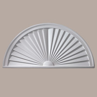 SWDH30X15____PEDIMENTSUNBURST 30X15X1-3/4