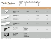 TRLS18994____TRELLIS HARDWARE KIT 8-9 FT