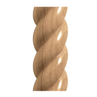 MLD5802MA_1 1/2 X 3/4 Medium Rope Half Round 8' pc Hard Ma