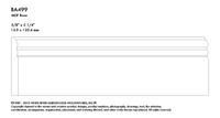 BA499MDF_5/8 X 5 1/4 Mdf Base 16' Primed