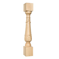 CC6300CH_5" Carved Acanthus Column Cherry 1ea