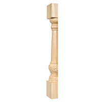 CC6320HCH_5" Dia Carved Vineyard Column Half Cherry 1ea