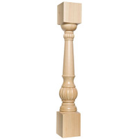 CC6310MA_5" Carved Fluted Column Maple 1ea