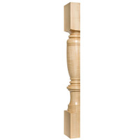 CC6330HMA_5" Dia Carved Dromborg Column Half Maple 1ea