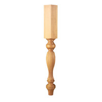 CLM6200MA_35.25" Reeded Country French Column Maple