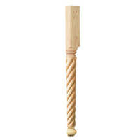 CLM6204HMA_35.25" Rope English Estate Half Column Maple