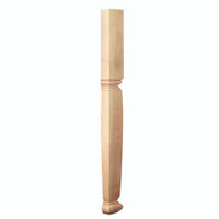 CLM6205HMA_35.25" Square English Estate Half Column Maple