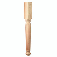 CLM6206MA_35.25" Fluted English Estate Column Maple