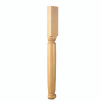 CLM6208HMA_35.25" Plain English Estate Half Column Maple