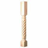 CLM6210MA_35.25" Roman Classic Rope Column Maple