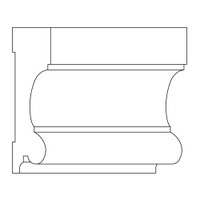 CA390POP_1 5/16 X 5 Lg Bolection Case Poplar