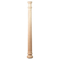 CLM6218MA_34.5" Fluted Corinth Roman Column Maple