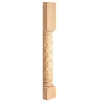 CLM6234HMA_5" Dia Roman Weave Column Half Maple 1ea