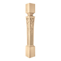 CLM7000WA_5 1/2" Large Nouveau Island Post Walnut