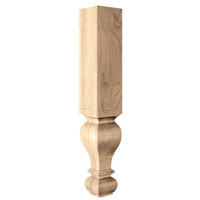CLM7004WA_6" Sq Large Diameter Gaelic Leg Walnut