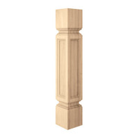 CLM7010MA_6" Sq Medium Traditional Column Maple