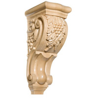 CRV5110LW_15" Lg G/v Tassel Corbel Lindenwood 1ea 4bx