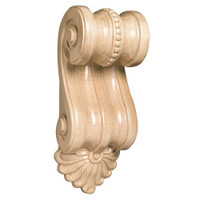 CRV5115CH_12" Medium Scrolled Corbel Cherry 1ea 4bx