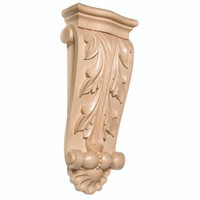 CRV5120LW_14" Lg Acan/shell Corbel Lindenwood 1cd 10bx