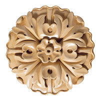 CRV5168LW_5" Lg Round Rosette Lindenwood 2cd 20bx
