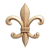 CRV5187LW_2 3/4" Sm Fleur De Lis Lindenwood 4cd 40bx