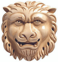 CRV5195LW_7" Lion Head Rosette Lindenwood 1cd 10bx
