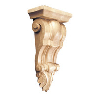 CRV5240LW_10" Sm Fluted Corbel Lindenwood 1ea