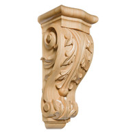 CRV5262CH_14" Lg Acanthus Corbel 1ea 4bx Cherry