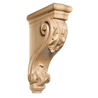 CRV5264CH_13" Lg Acanthus Corbel Cherry 1ea 4bx
