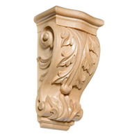 CRV5267CH_6 1/2" Sm Acanthus Corbel Cherry 1ea 10bx