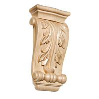 CRV5273MA_6" Sm Acanthus Corbel Maple 1cd 10bx
