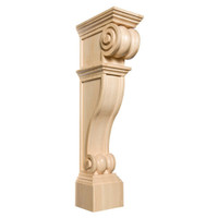 CRV5290MA_34 1/2" Grand Scrolled Leg Maple 1ea 2ctn