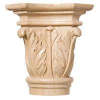 CRV5499MA_7 1/16" Ex Lg Acanthus Capital Maple 1bg 6bx