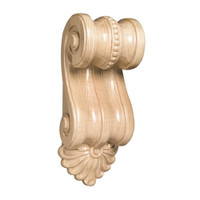 CRV5606MA_2" Sm Scrolled Corbel 4cd 10bx Maple