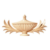 CRV5628CH_10 3/4" Papyrus Leaves & Urn 1cd 10bx Cherry