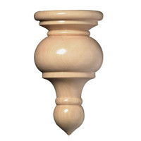 CRV5542MA_4 3/16" Lg Traditional Finial 2bg 10bx Maple