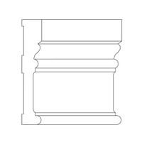 DH190POP_1 1/16 X 5 1/4 Door Head Poplar