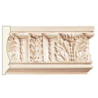FR8975POP_13/16 X 5 Acan Leaf & Tongue Frieze Poplar
