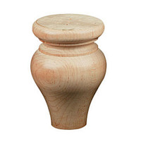 FT6282CH_4 5/8" Tulip Foot Cherry 1ea