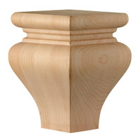 FT6286CH_4 5/8" Square Tulip Foot Cherry 1ea