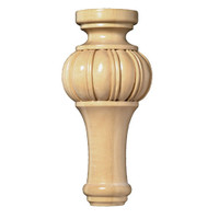 FT6290MA_8" Tall Fluted 1ea 10bx Maple
