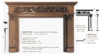 MAN9015LW_8" x 57" x 81" Mantel