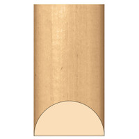 MLD5818MA_4" Ex Lg Traditional Half Round 8'pc Maple