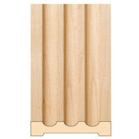 MLD5827MA_4 1/4" Fluted Pilaster 8'pc Maple