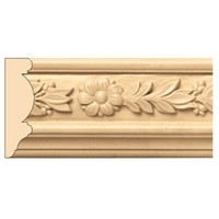 MLD5928MA_3" Laurel with Rosette Frieze 8' pc Maple
