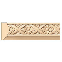 MLD5948MA_1 1/2" Flowers & Fret Panel Mould 8' pc Maple