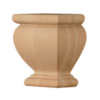 FT6284HMA_4 1/2" Square Traditiona Split Foot Maple 1ea