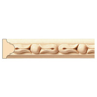 MLD5986CH_3/4" Bellflower & Bead Panel Mould 8' pc Cherry