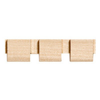 MLD6007CH_5/8 X 1/2" Dentil Cherry 8'pc